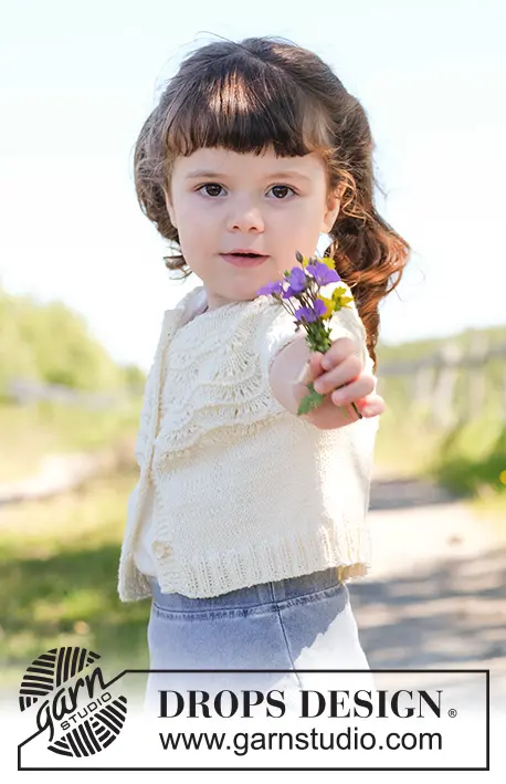 Cardigan niña Drops Safran