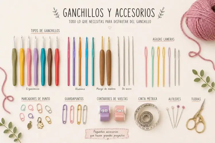 Ganchillos y accesorios