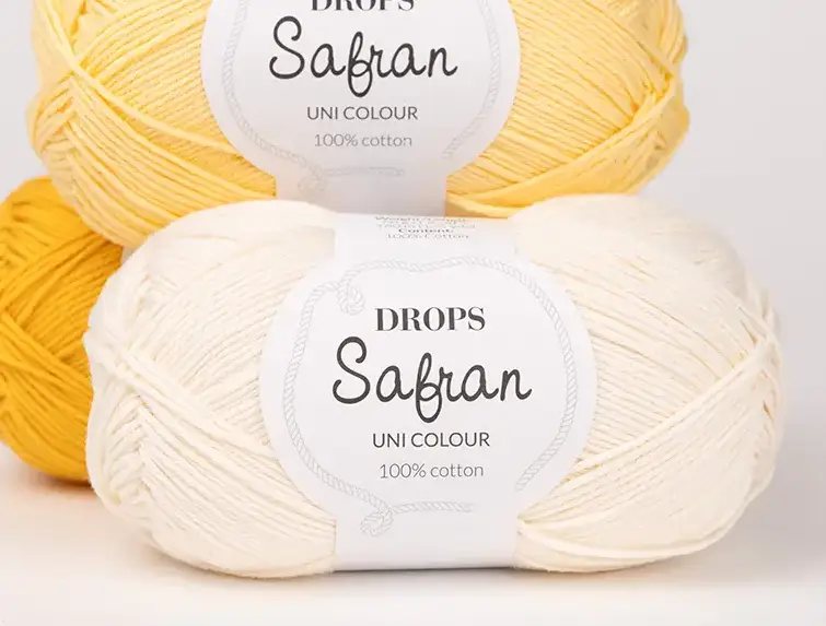 Drops Safran ovillo blanco hueso
