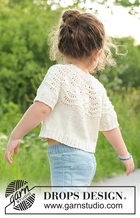 Chaqueta calada realizada en algodón para verano