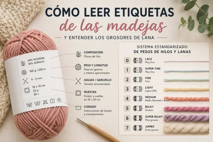 Como entender los grosores de lana