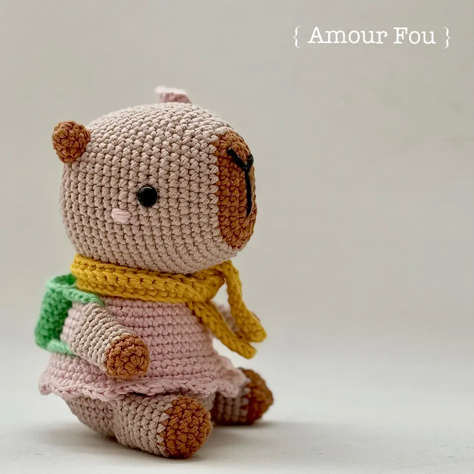 Capibara amigurumi crochet