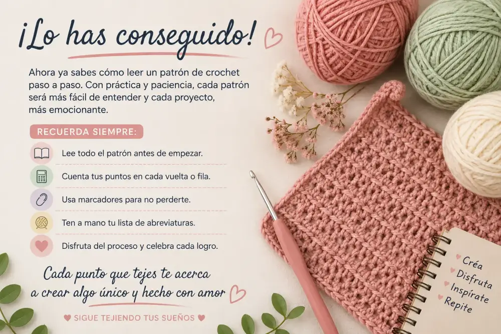 Cómo entender un patrón de ganchillo