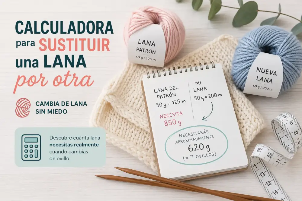 Calculadora para sustituir una lana por otra