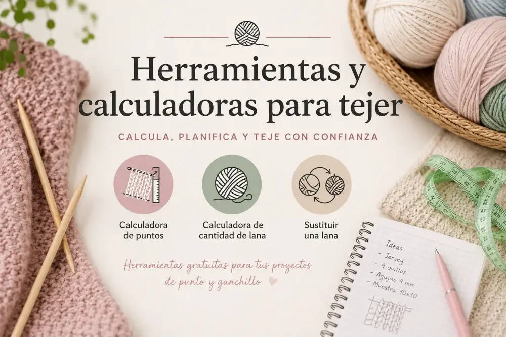 Herramientas y calculadoras para tejer