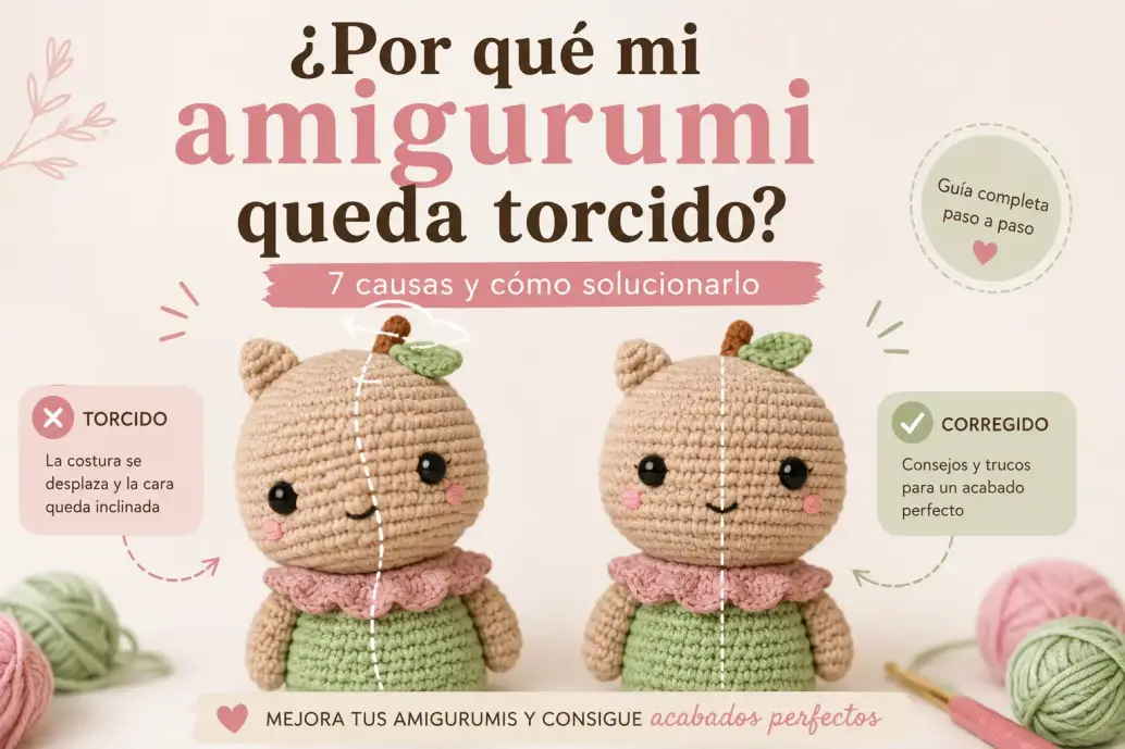 Por qué mi amigurumi queda torcido