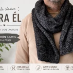 Bufanda a dos agujas