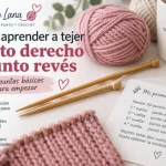 Cómo aprender a tejer punto derecho y punto revés a dos agujas
