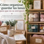 Cómo organizar y guardar las lanas para que no se estropeen