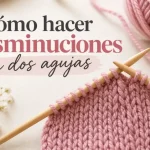 Cómo hacer disminuciones a dos agujas con diferentes técnicas de punto
