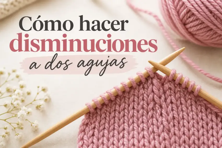 Cómo hacer disminuciones a dos agujas con diferentes técnicas de punto